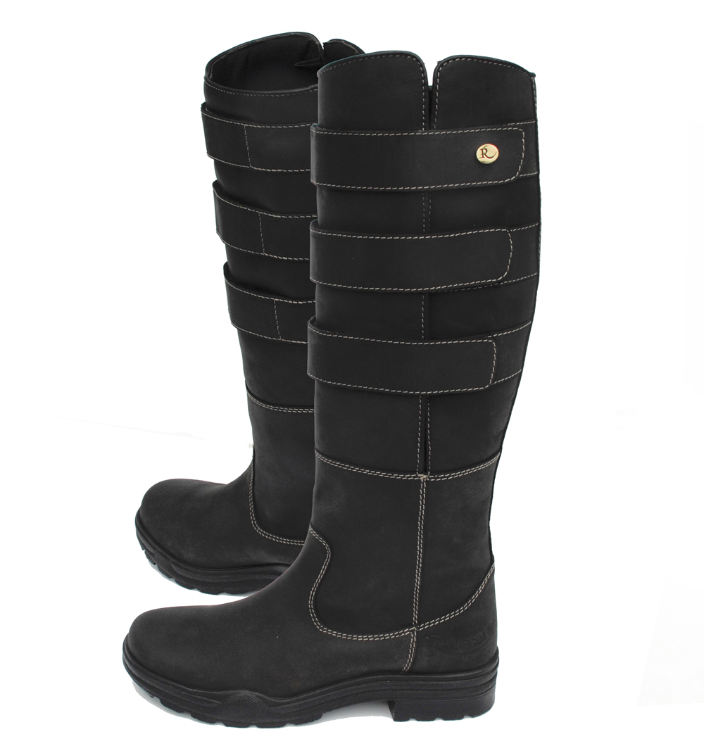 COUNTRY BOOTS RHINEGOLD COLORADO- YARD STABLE BOOTS ADJUSTABLE CALF BROWN 