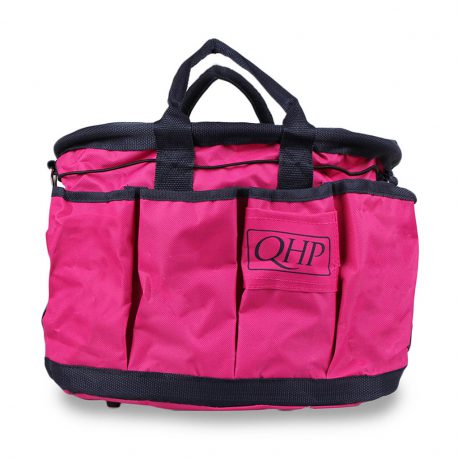 Fuchsia Pink and Navy Grooming Bag