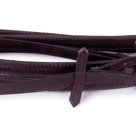 Heritage English Leather Rubber Covered Reins