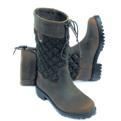 Rhinegold Elite Georgia Tweed Leather Country Boot