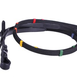 QHP Reins with Coloured stops