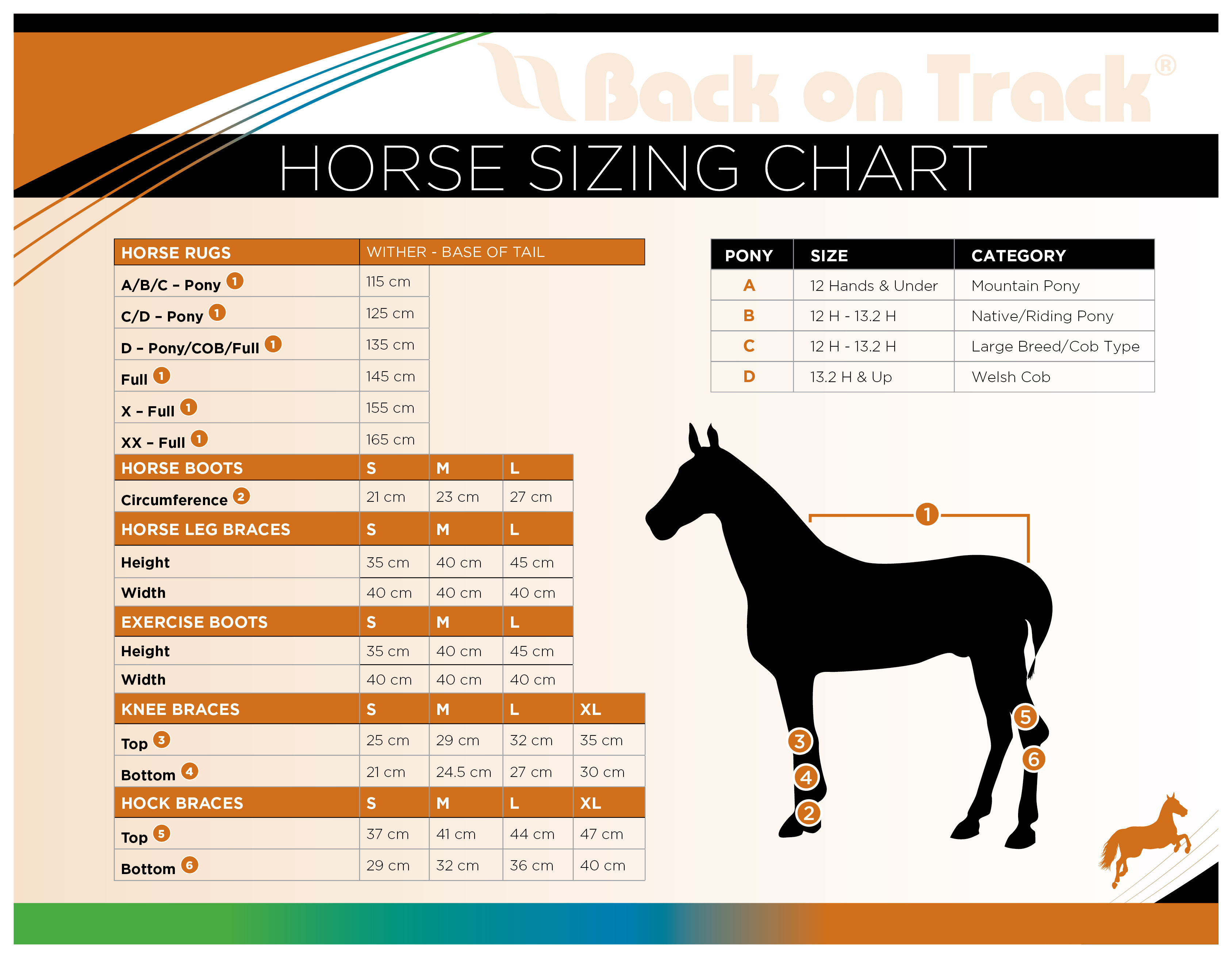 Horse Blanket Measurement Chart