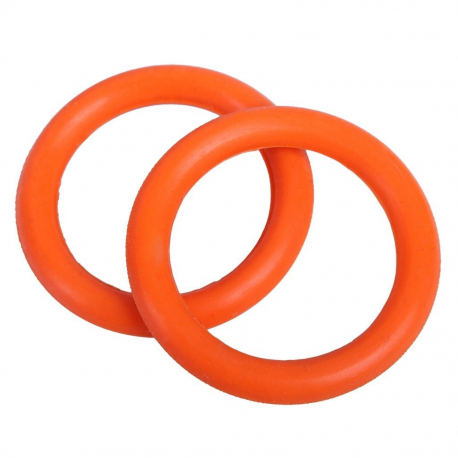 orange peacock stirrup elastic ring