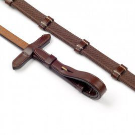 Whitaker 9 Looped Rubber and Leather Reins