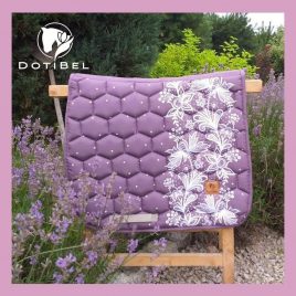 Dotibel Lilac Lace Saddle Pad