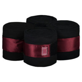 Equito Black and Cherry Fleece Bandages