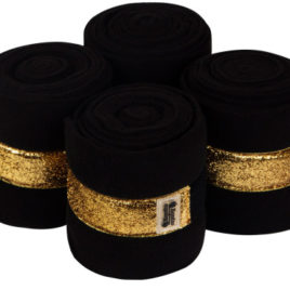 Equito Black Gold Fleece Bandages