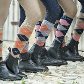 Covalliero Check Riding Socks