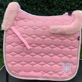 Mattes Blush Pink Sheen Saddle Pad