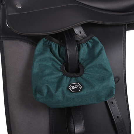 green stirrup covers