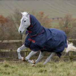 Bucas Freedom Graphite Heavyweight Turnout Rug with Neck