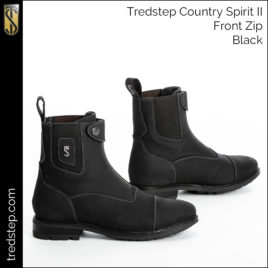 Tredstep Black Spirit II Front Zip Country Boot
