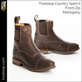 Tredstep Mahogany Spirit II Front Zip Country Boot