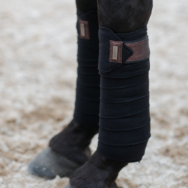 Equestrian Stockholm Mahogany Glimmer Fleece bandages