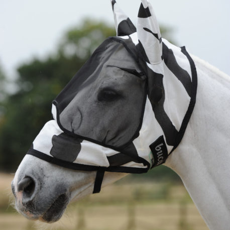 Buzz-Off Deluxe Zebra Fly Mask 574 P4126