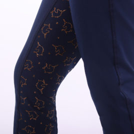 QHP Rosa Junior Navy Riding Tights