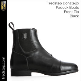 Tredstep Donatello Black Front Zip Paddock Boots