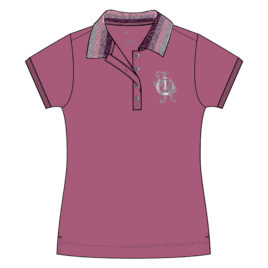 Imperial Riding Violet Rose Frenzie Polo Shirt