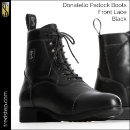 Tredstep Donatello Black Front Lace Paddock Boots