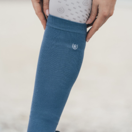 Equestrian Stockholm Stone Blue Riding Socks