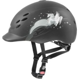 Uvex Onyx Black Unicorn Junior Riding Hat