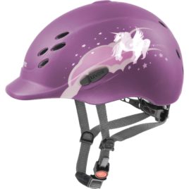 Uvex Onyx Berry Unicorn Junior Riding Hat