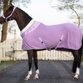QHP Sweet Grape Gloss Fleece Rug