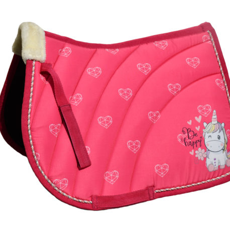 pink unicorn saddle pad