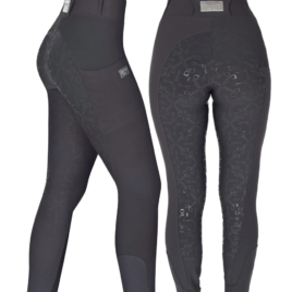 Equito Anthracite Grey Silicone Seat Riding Leggings