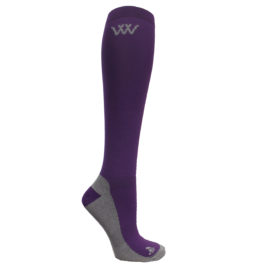 Woof Wear Competition Riding Socks Damson