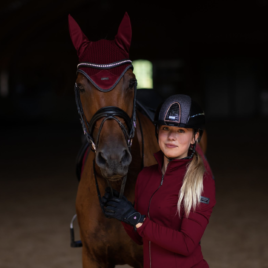 Equestrian Stockholm Dark Bordeaux Ear Net