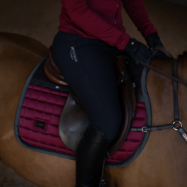 Equestrian Stockholm Dark Bordeaux Sportive Jump Saddle Pad