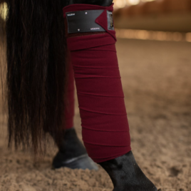 Equestrian Stockholm Dark Bordeaux Sportive Fleece Bandages