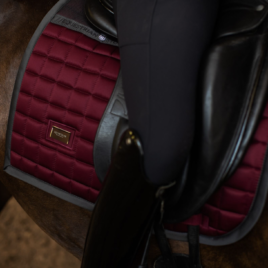 Equestrian Stockholm Dark Bordeaux Sportive Dressage Saddle Pad