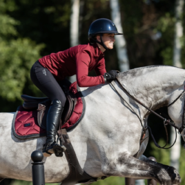 Equestrian Stockholm Dark Bordeaux Jump Saddle Pad