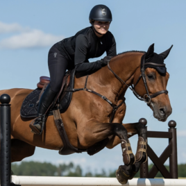 Equestrian Stockholm All Black Glimmer Jump Saddle Pad