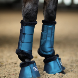 Equestrian Stockholm Blue Meadow Bell Boots