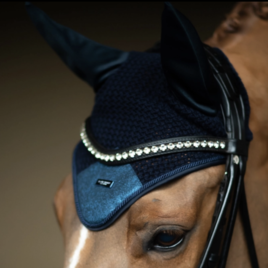 Equestrian Stockholm Blue Meadow Glimmer Ear Net