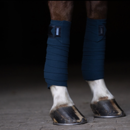 Equestrian Stockholm Blue Meadow Fleece Bandages