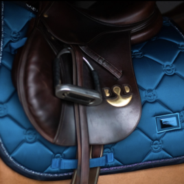 Equestrian Stockholm Blue Meadow Jump Saddle Pad