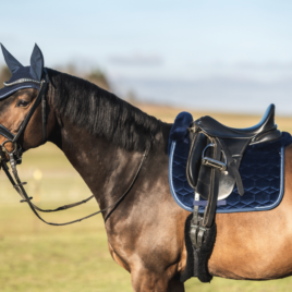 Mattes Blue Velvet Spring Collection Saddle Pad