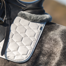 Mattes Silver Velvet Spring Collection Saddle Pad