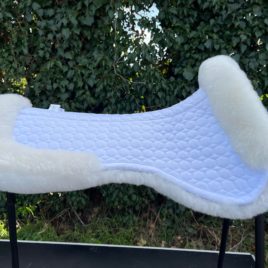 Mattes White Large Dressage Half Pad