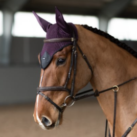 Equestrian Stockholm Black Raven Ear Bonnet