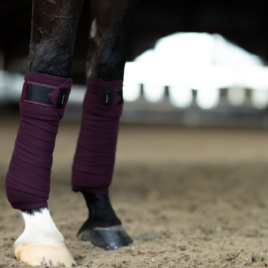 Equestrian Stockholm Black Raven Fleece Bandages