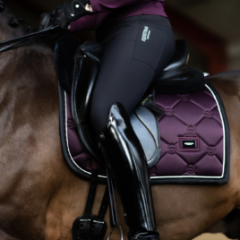 Equestrian Stockholm Black Raven Dressage Saddle Pad