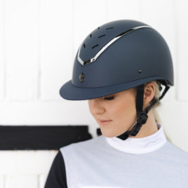 Charles Owen Kylo Navy Matte Riding Hat