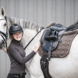 Mattes Taupe A/W 2023 Collection Saddle Pad