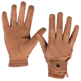 QHP Cognac Pro Leather Glove