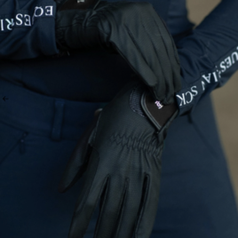 Equestrian Stockholm Black Motion Riding Gloves